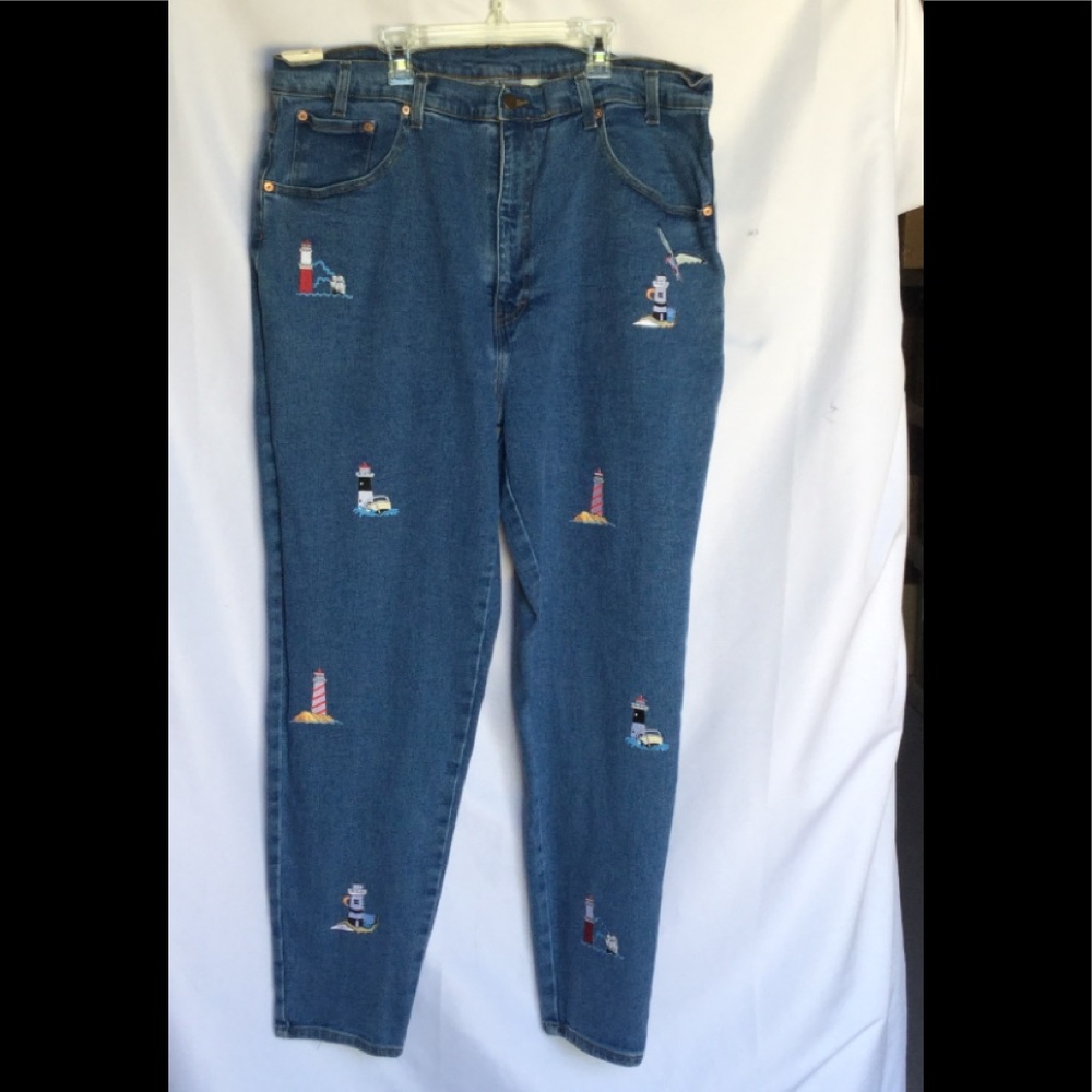NWT Jordache lighthouse blue jeans
